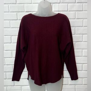 VILA MILANO women raglan burgundy sweater/size L
